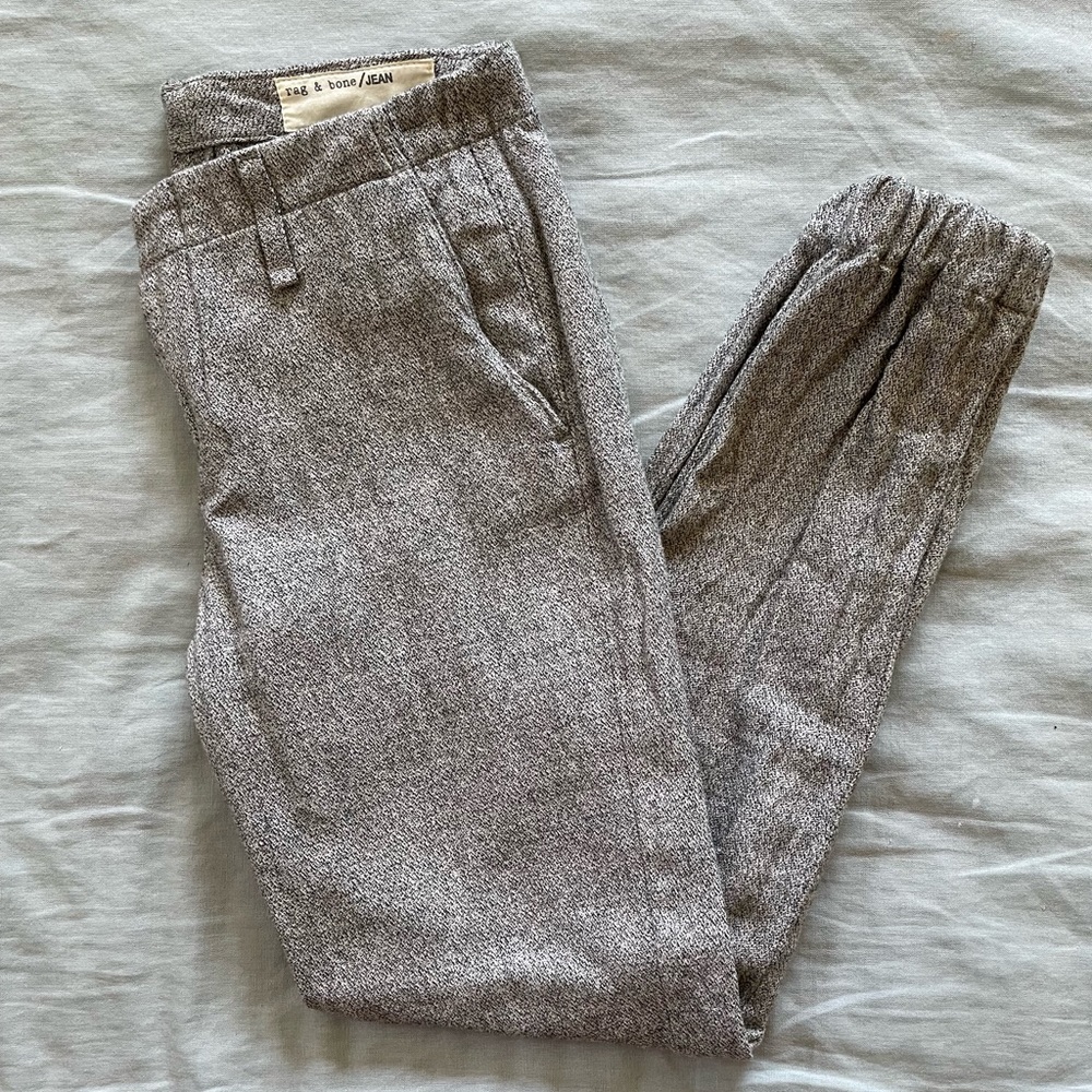 Rag & Bone Flat Front Trousers With Gathered Hems - image 1